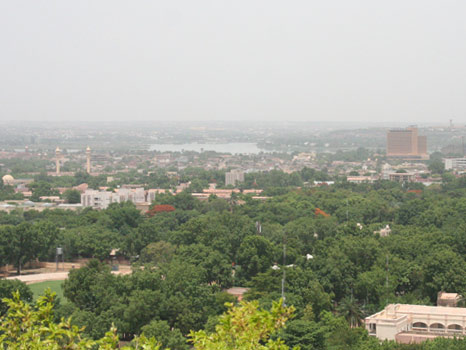 Top View over Bamako in Mali